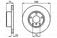 Диск тормозной, передний Bosch 0 986 478 848