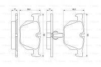 Дисковые тормозные колодки, задние Bosch 0 986 424 766