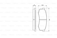 Дисковые тормозные колодки, задние Bosch 0 986 424 313